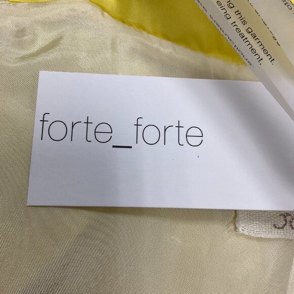 forte_forte Blond Yellow 2022 La Seta Silk Jacket - Picture 5 of 5